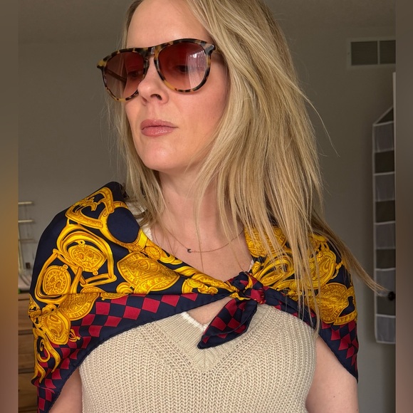 CELINE Silk Scarf - Picture 5 of 6